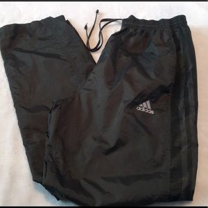 Dark Olive Green Vintage Track Gym Gray Pants